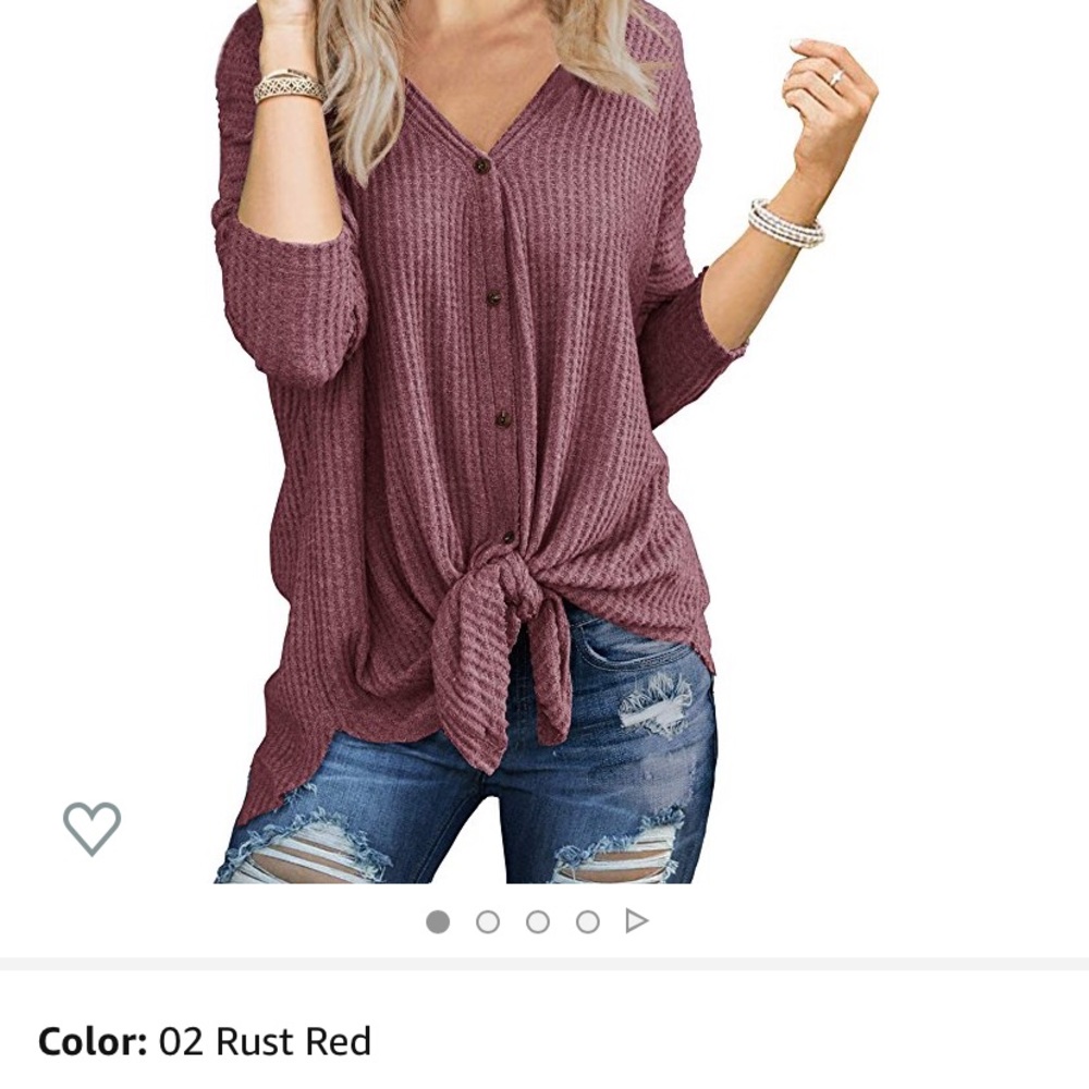 Waffle knit tunic